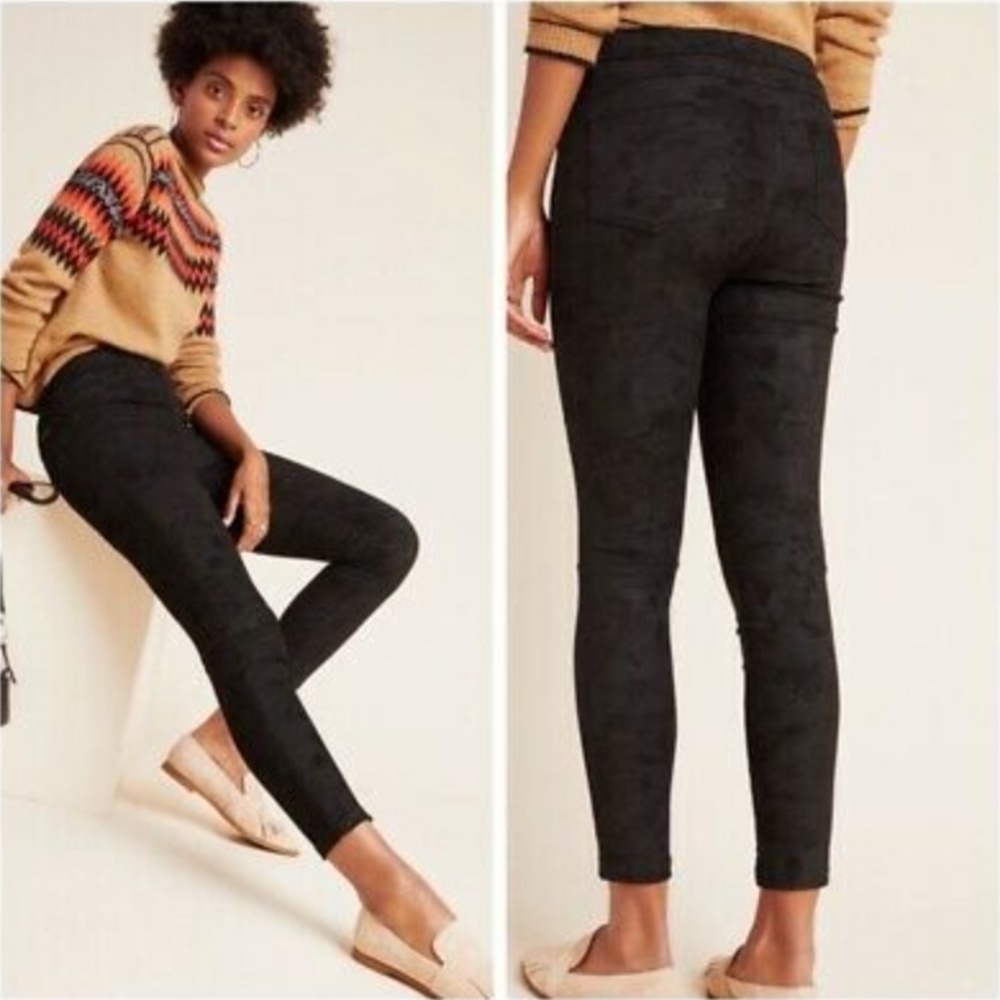 Anthropologie Sanctuary Flocked Camo Leggings